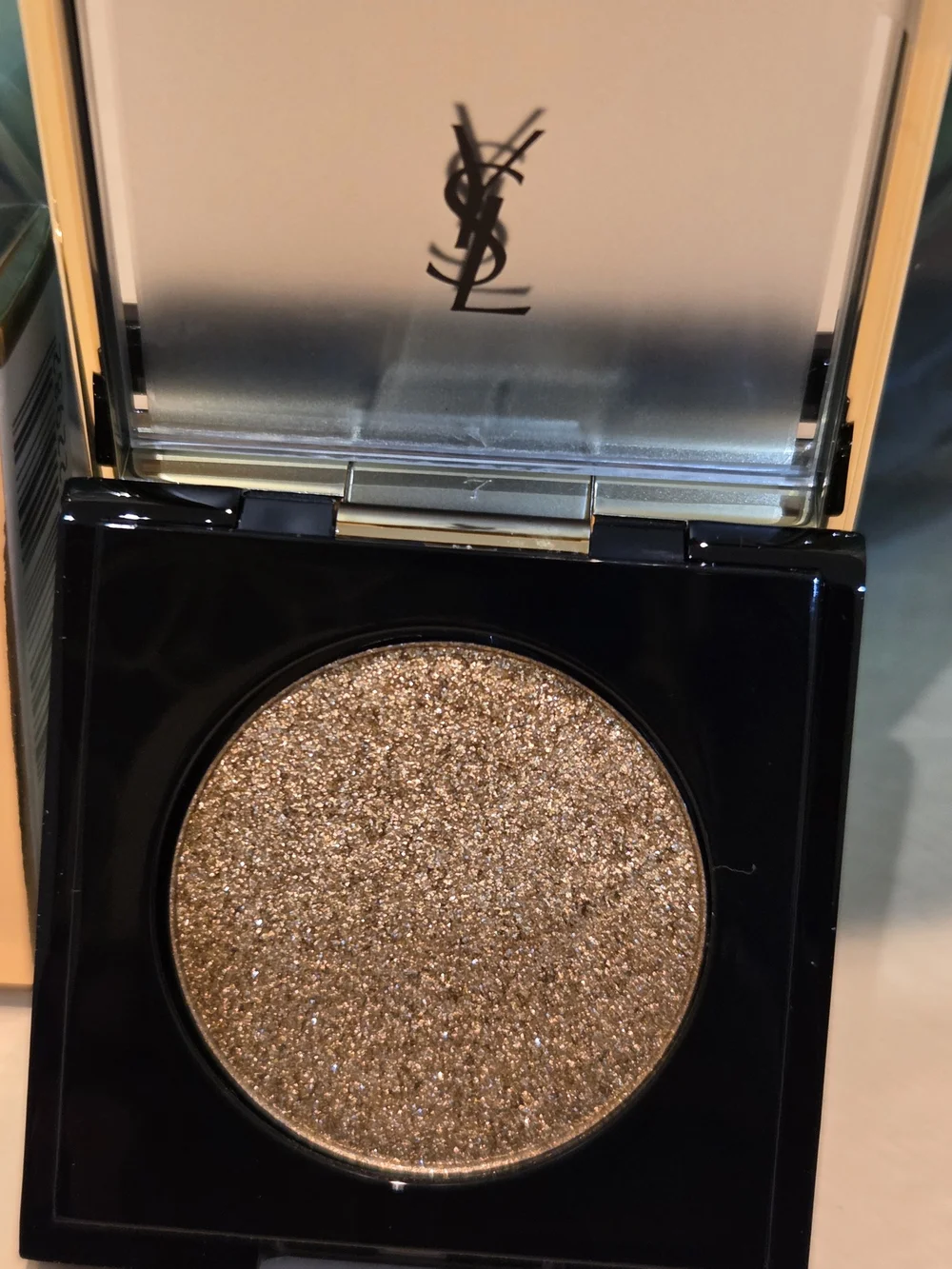 YSL Sequin Crush Glitter Shot Eyeshadow #1 Gold New